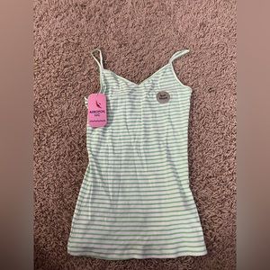 Long striped tank top
